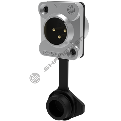 waterproof XLR 3pin  male socket(Silver)